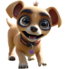 Wide-eyed dog