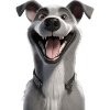 Grinning Greyhound Mascot