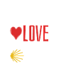 Paix Amour Camino - Coeur