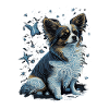 Papillon Chien Nuit Étoilée