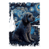 Lagotto Romagnolo Nuit étoilée