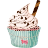 Cupcake with heart
