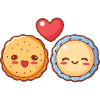 Cookies Couple Love Heart Funny