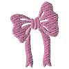 Embroidered bow