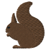 Squirrel embroidered