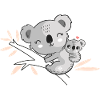 Big Sister Mom-to-be Cute Koala
