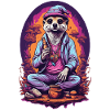 Psychedelic Meerkat Art Goa Design