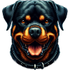 A Peaceful Rottweiler