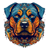 Animal Chien Mandala