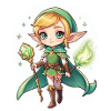 Elf fantasy illustration