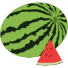 Pastèque heureuse