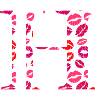 Letter h kisses