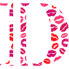 Letter d kisses