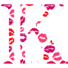 Letter k kisses