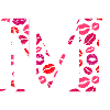 Lettre m bisous