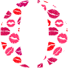 Letter o kisses