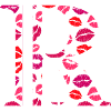 Lettre r bisous