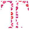 Letter t kisses