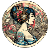 La femme casque