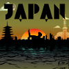 Retro Japan Disco Skyline