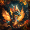 Autumn Dragon Illustration