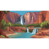 Havasu Falls, Arizona - Pixel Art