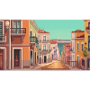 Lisbon, Portugal - Pixel Art