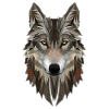 Majestic Polygon Wolf Portrait