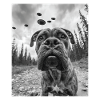 Dog - Alien Selfie Bullmastiff UFO