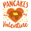Pancake Lover Kids Valentines Day