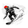 Snowboarder Downhill Slope