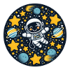 Astronaut kid in space