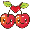Cherries Couple Love Heart Funny