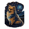 Pomeranian Starry Night