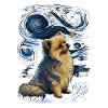 Pomeranian Starry Night