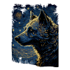 Hyena Starry Night