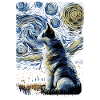 Husky Starry Night