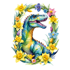 Trex Dinosaure Printemps