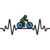 Sehr sportlicher Radfahrer