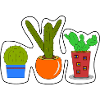 Sticker Cacti