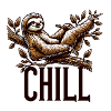 Chill - Sloth on Branch