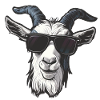 Ziege Goat Sonnenbrille