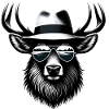 Hipster-Elch
