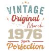 Maart 1976 Vintage Born Vintage verjaardag