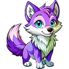Purple Baby Wolf
