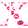 Letter x kisses