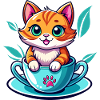 Chat en tasse