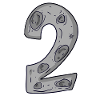 Deux - 2 - Nombre Nombre Lune