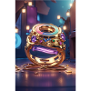 3D Animation Style graphique bourse