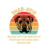 Shar Pei Retro Sonnenuntergang